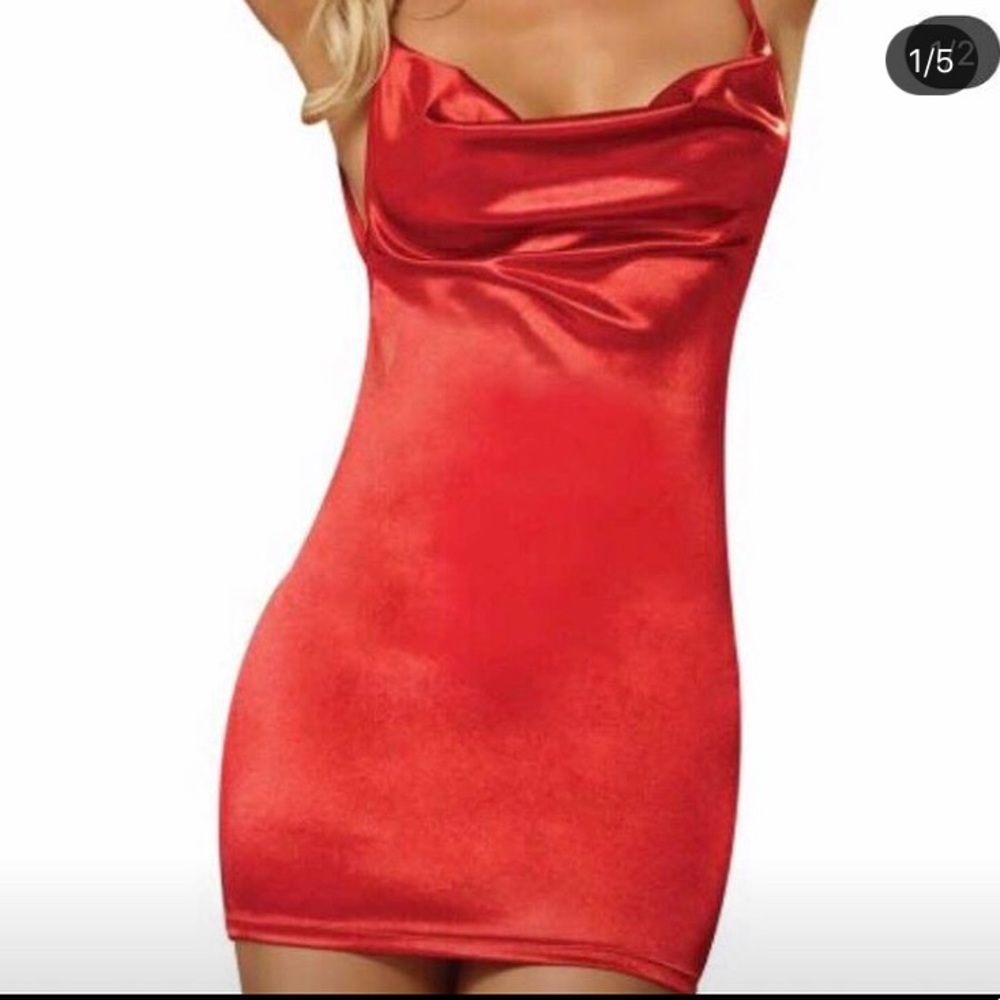 red dress